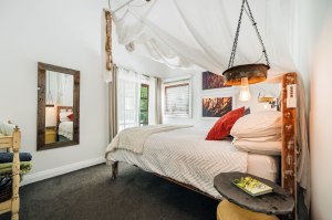 Bedroom at Birdsong Bellingen Holiday Accommodation